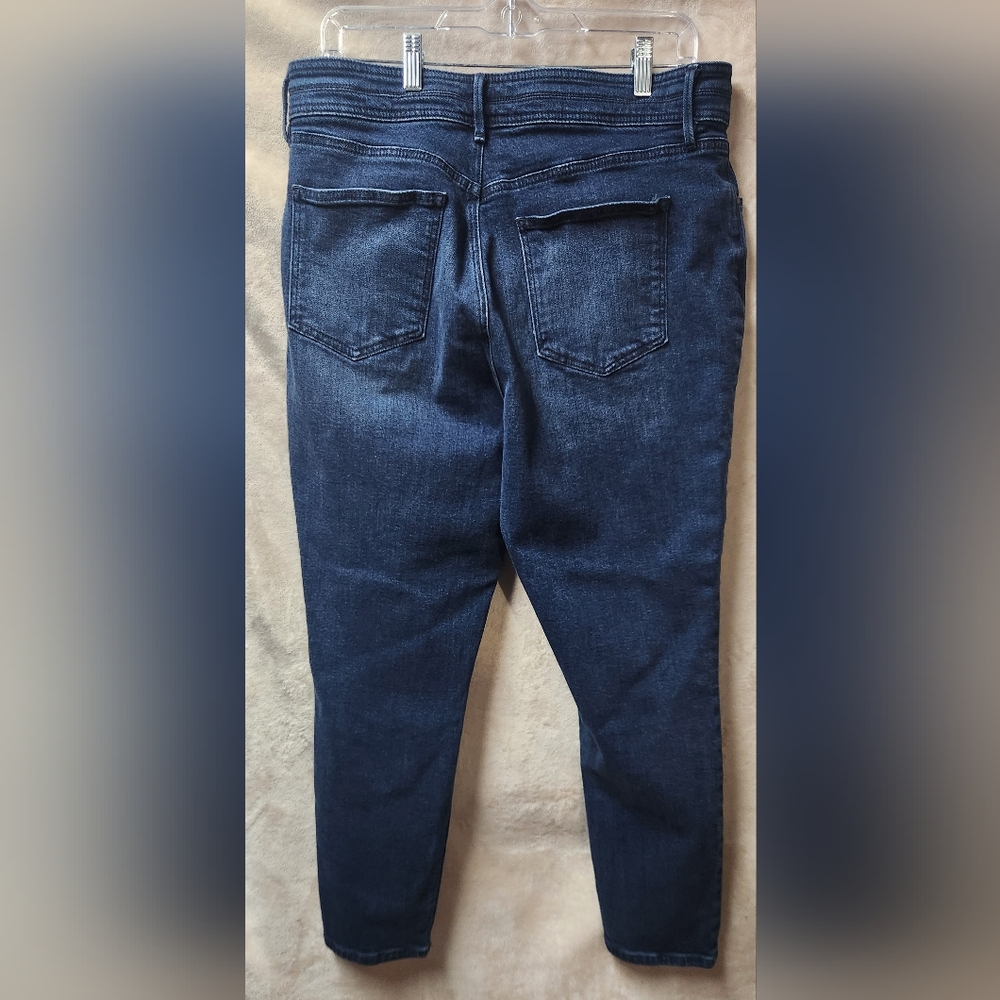 Ann Taylor Factory Blue Jeans with Contrast Stitching - Picture 5 of 6